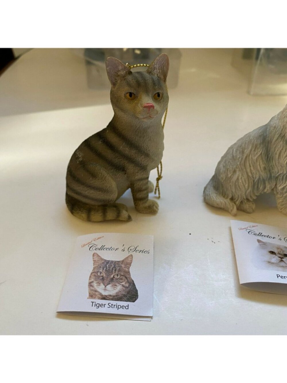 Limited Edition Collector's Series Cat Ornaments Lot of 3 Tiger Striped, Persian - Picture 5 of 9